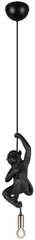 Φωτιστικό Κρεμαστό Reality Lighting -RL FIPS R36551002 Μαύρο Ματ (Black Mat)