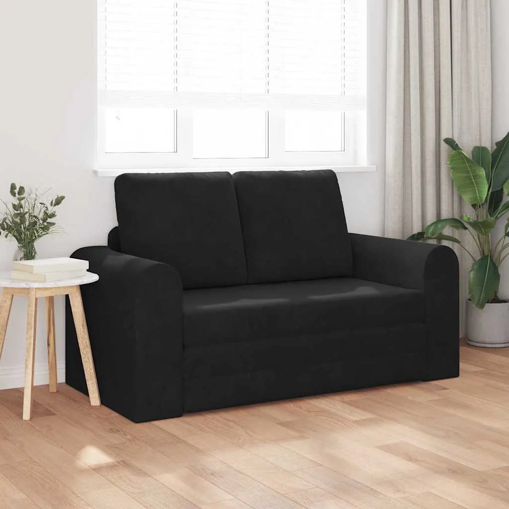 vidaXL Κρεβάτι καναπές Μαύρο 148 x 71 x 83 εκ. Βελούδο