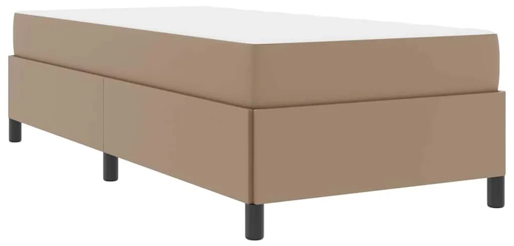 vidaXL Σκελετός Κρεβατιού με στρώμα Καπουτσίνο 80 x 200 cm ύφασμα