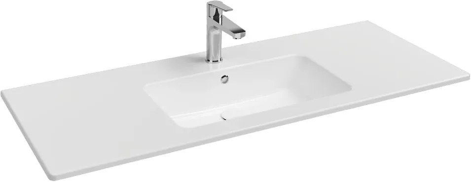 Νιπτήρας Flat Bianco Ceramica White-Μήκος: 120.5 εκ.