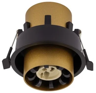 Σποτ Φωτιστικό Χωνευτό Στρογγυλό GU10 10W IP20 Mono Slide Nowodvorski-10800-Μαύρο-Χρυσό 10800