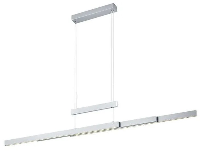 Φωτιστικό Οροφής - Ράγα Led Trajan 375310507 Nickel Trio Lighting Metal