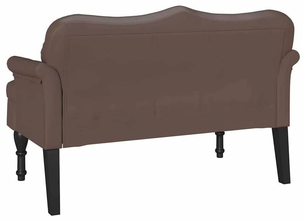 vidaXL Καναπές Chesterfield Καφέ 120,5 x 65 x 75 εκ. Τεχνητό Δέρμα