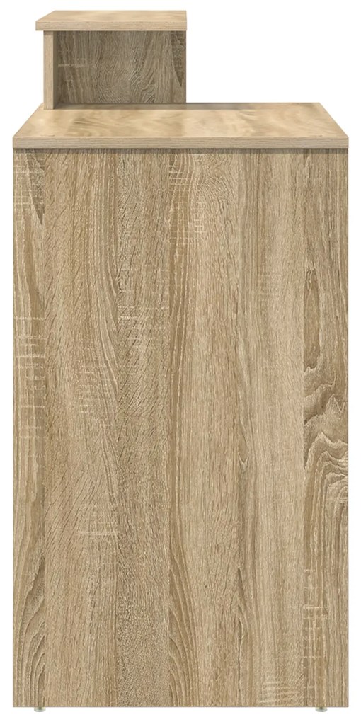 vidaXL Γραφείο με Αποθήκευση Σονομά 120,5x44x88,5 εκ. Επεξεργασμένο Ξύλο