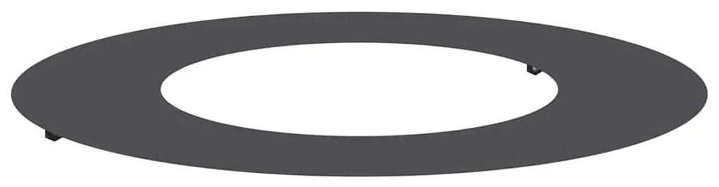vidaXL κατάλληλο για δαχτυλίδι επίπεδου δέντρου Μαύρο Ø40 / 70 εκ.