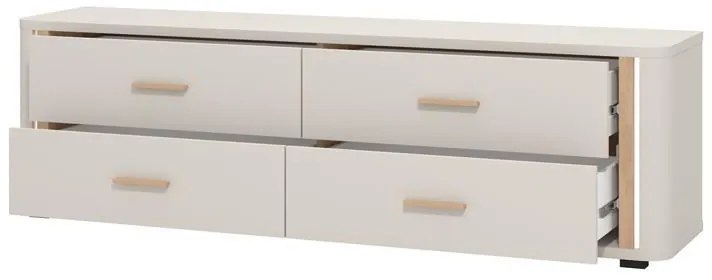 Έπιπλο τηλεόρασης YORK 4F Cashmere - Artisan Oak 177x40x52εκ. 177x40x52 εκ.