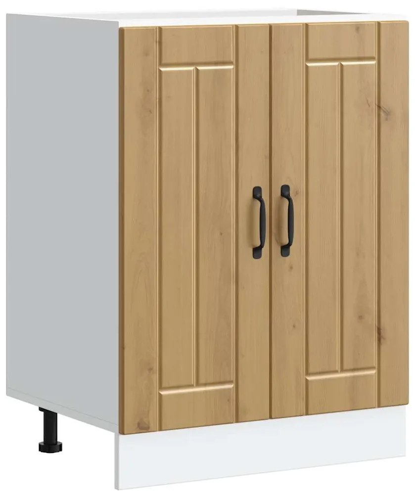 Ντουλάπι βάσης νεροχύτη "Lucca" Artisan Oak Engineered Wood