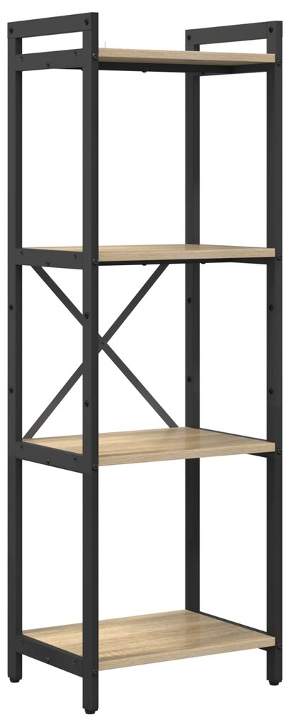 vidaXL Βιβλιοθήκη Sonoma Δρυς 40 x 30 x 118 εκ Επεξεργασμένο ξύλο