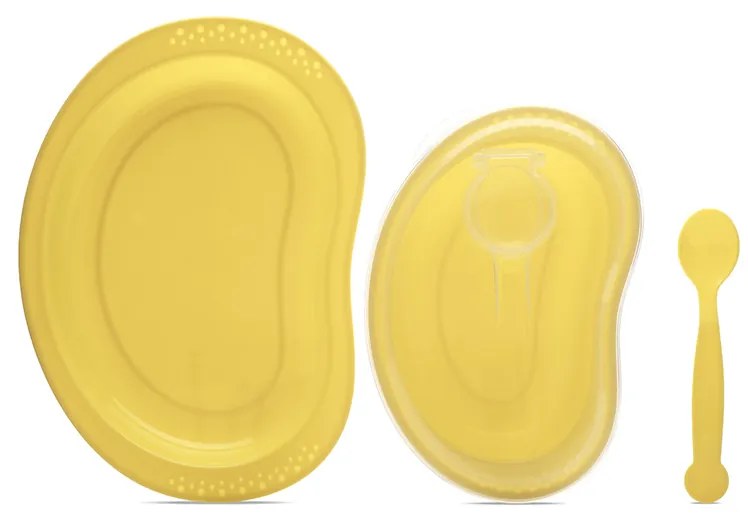 Σετ Μπωλ Φαγητού Με Κουταλάκι Yellow 10230610003  Lorelli