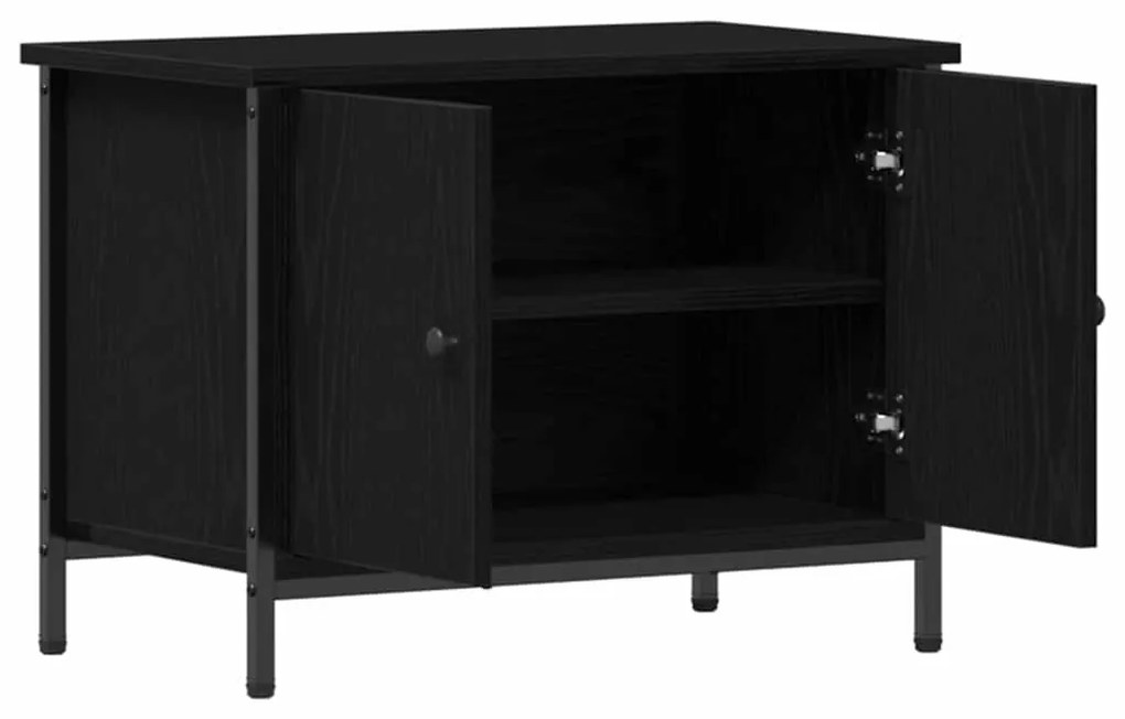vidaXL Ντουλάπι Τηλεόρασης Μαύρη δρυς 60 x 35 x 45 εκ.