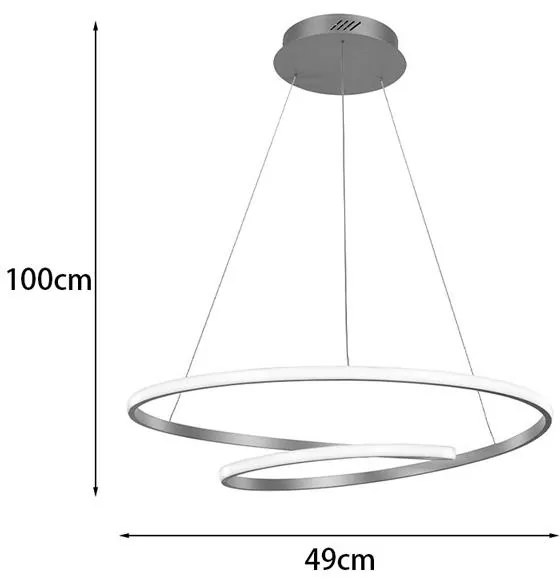 Φωτιστικό οροφής Rexon led μέταλλο χρυσό Φ49x12εκ 49x49x12 εκ.