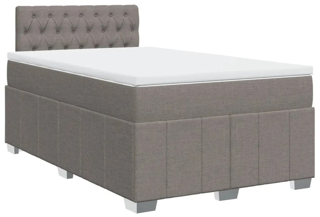 ΚΡΕΒΑΤΙ BOXSPRING ΜΕ ΣΤΡΩΜΑ TAUPE 120X190 ΕΚ. ΥΦΑΣΜΑΤΙΝΟ 3289318