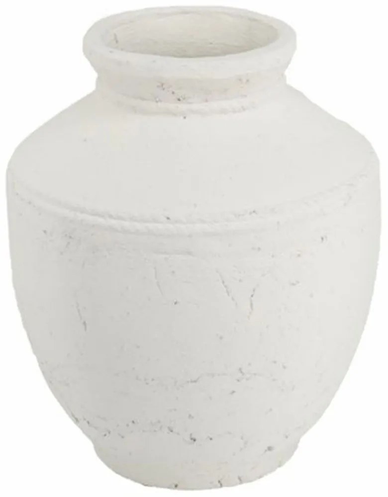Βάζο Διακοσμητικό Antique 460273 30x30x35cm White Artekko Κεραμικό
