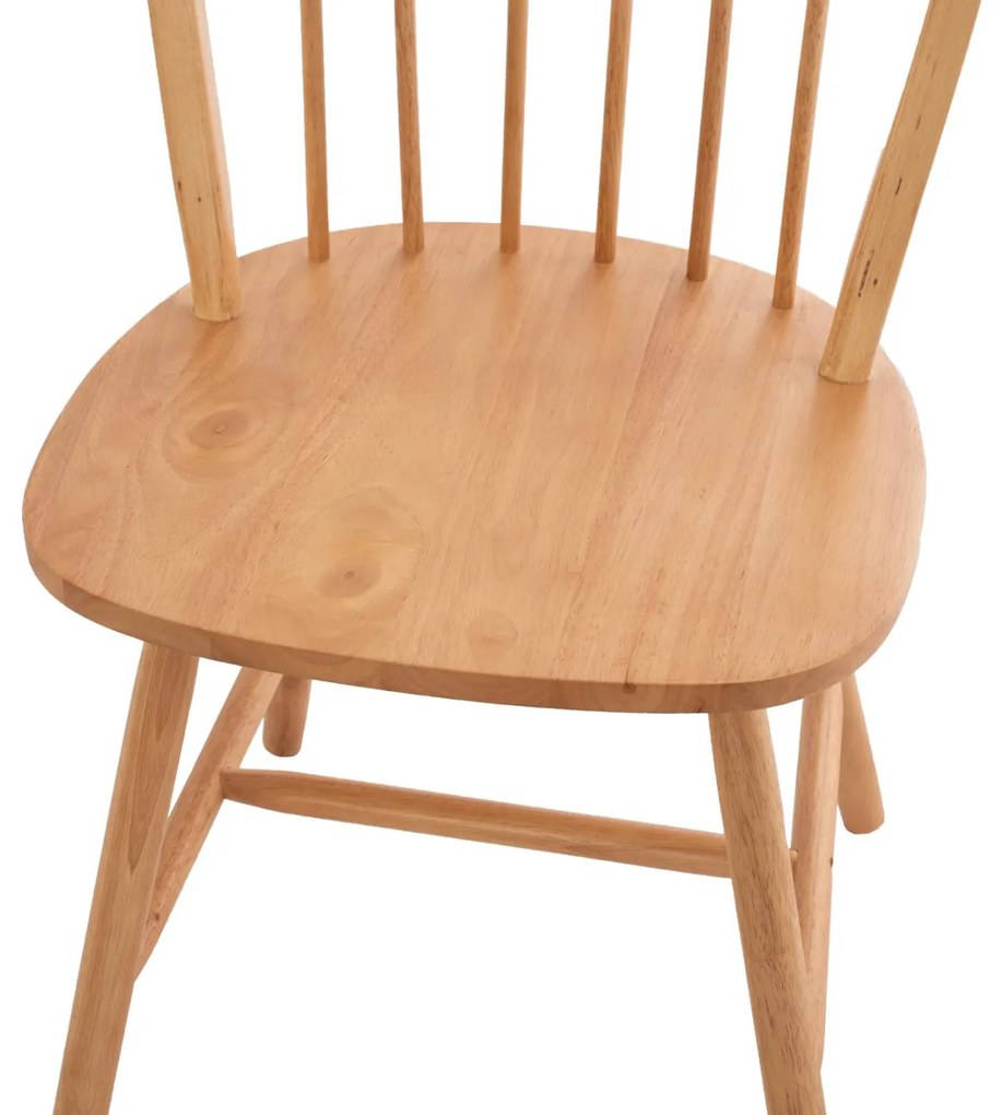 Καρέκλα ZAYLEE Rubberwood σε Φυσικό χρώμα 48x45x93Yεκ. 48x45x93 εκ.