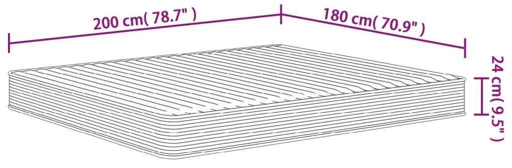 ΣΤΡΩΜΑ ΑΦΡΟΥ MEDIUM SOFT 180X200 ΕΚ. 373014