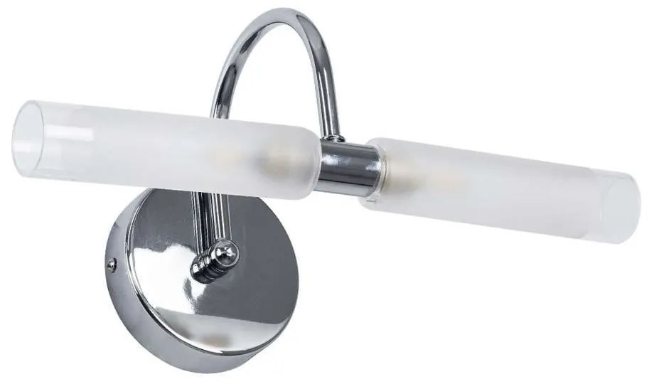Φωτιστικό Τοίχου - Απλίκα  Paola 60418 31x16x15cm Silver GloboStar Aluminium, Glass