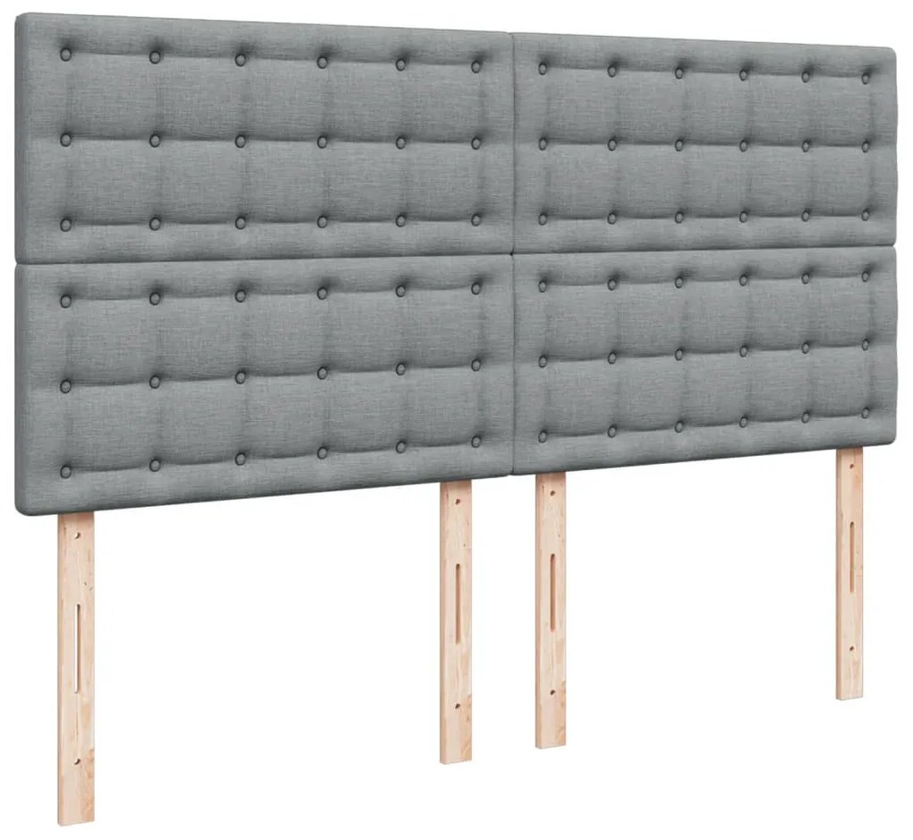 ΚΡΕΒΑΤΙ BOXSPRING ΜΕ ΣΤΡΩΜΑ ΑΝΟΙΧΤΟ ΓΚΡΙ 180X200 ΕΚ. ΥΦΑΣΜΑΤΙΝΟ 3292881