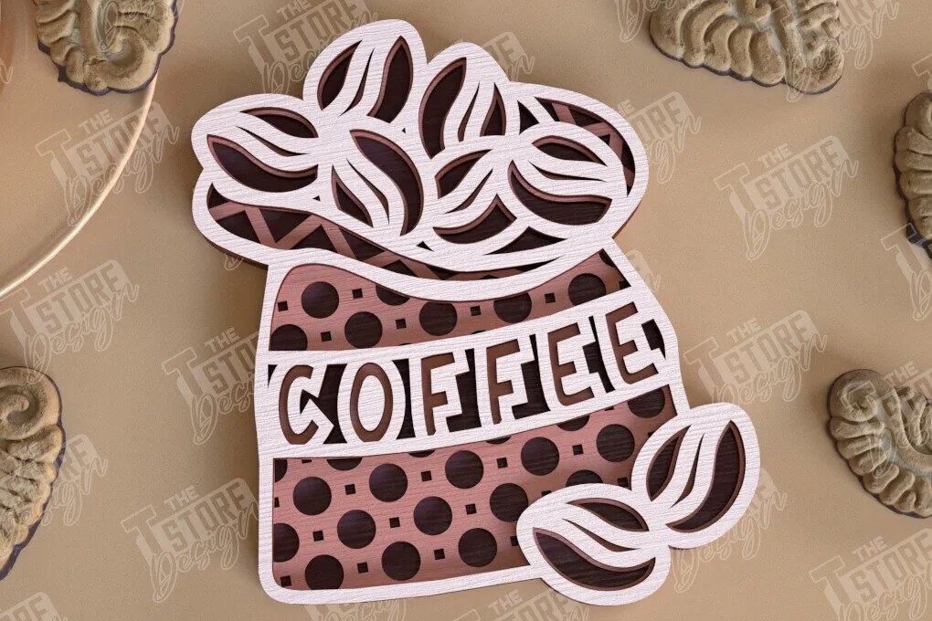 Intra απο ξύλο plywood 3mm-4mm πάχος - Καφέ Mandala | Πρότυπο 3D | CNC Δίασταση 30x30 cm INTRAFABR-100852147