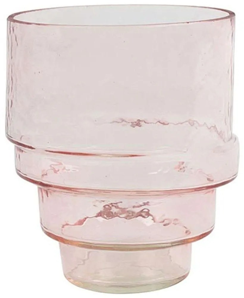 Βάζο Angelica 013.797287 15x17cm Pink Glass
