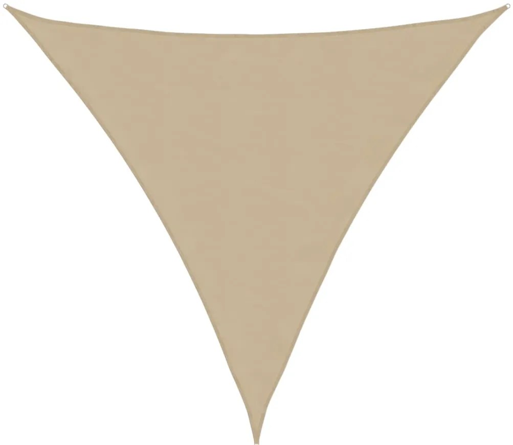 vidaXL Πανί Σκίασης Τρίγωνο Μπεζ 3,6 x 3,6 x 3,6 μ. από Ύφασμα Oxford