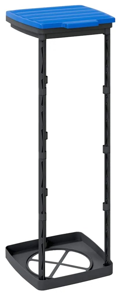 vidaXL Βάσεις για Σακούλες Απορριμμάτων 2 τεμ. Μαύρο/Μπλε 120 Λ. PP