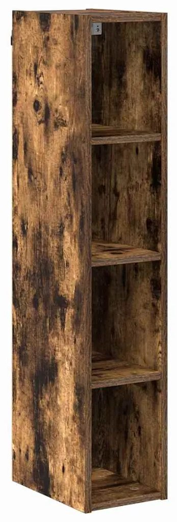 vidaXL Κρεμαστό ντουλάπι Καπνιστό Δρύς 20 x 29,5 x 100 εκ.