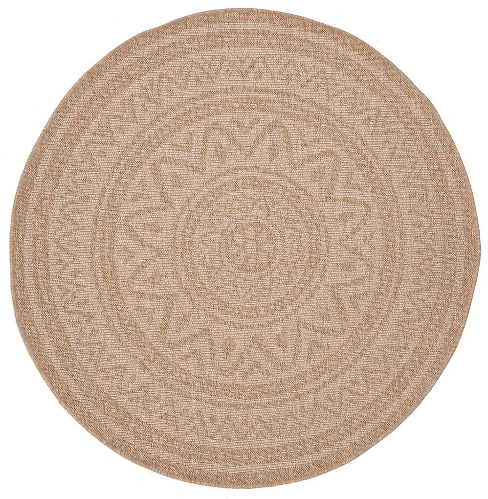 Στρογγυλό Χαλί Καλοκαιρινό (Φ200) Royal Carpet Avanos 8871 White
