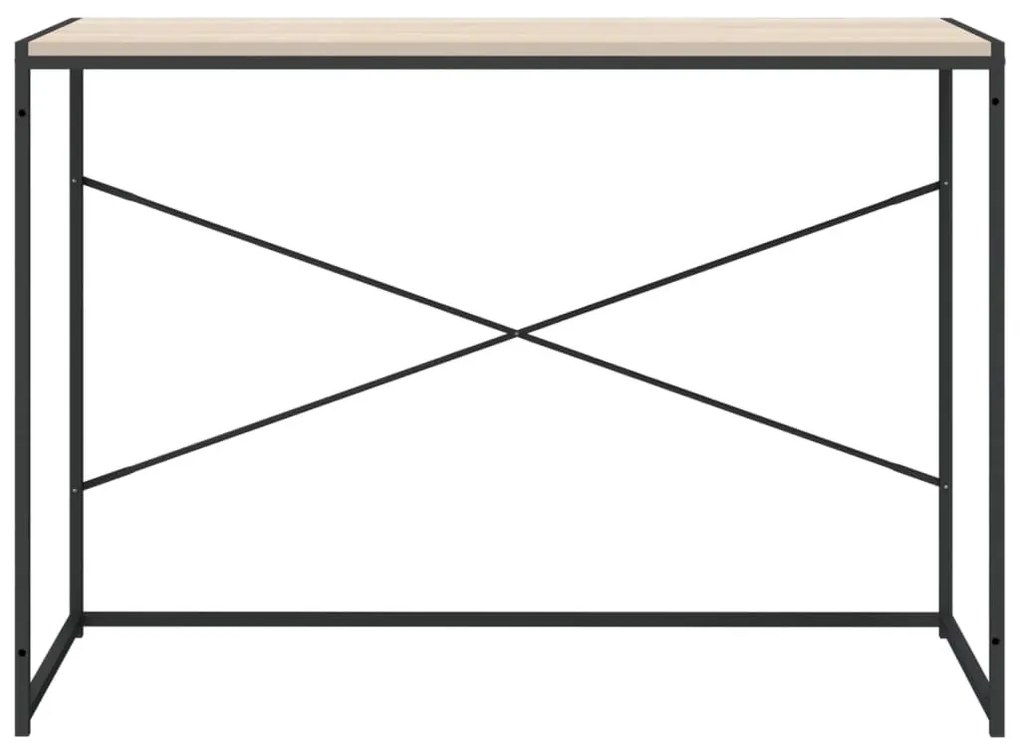 Γραφείο Υπολογιστή Μαύρο 110 x 60 x 70 εκ. Επεξεργασμένο Ξύλο - Καφέ