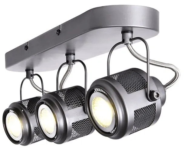 Φωτιστικό Οροφής - Σποτ AR2093W43G 3ΧGU10 43Χ10Χ16 Grey Aca Decor Metal