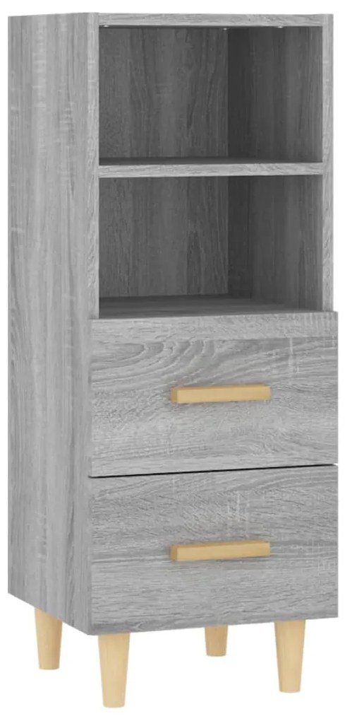 vidaXL Ντουλάπι Γκρι Sonoma 34,5x34x90 εκ. από Επεξεργασμένο Ξύλο