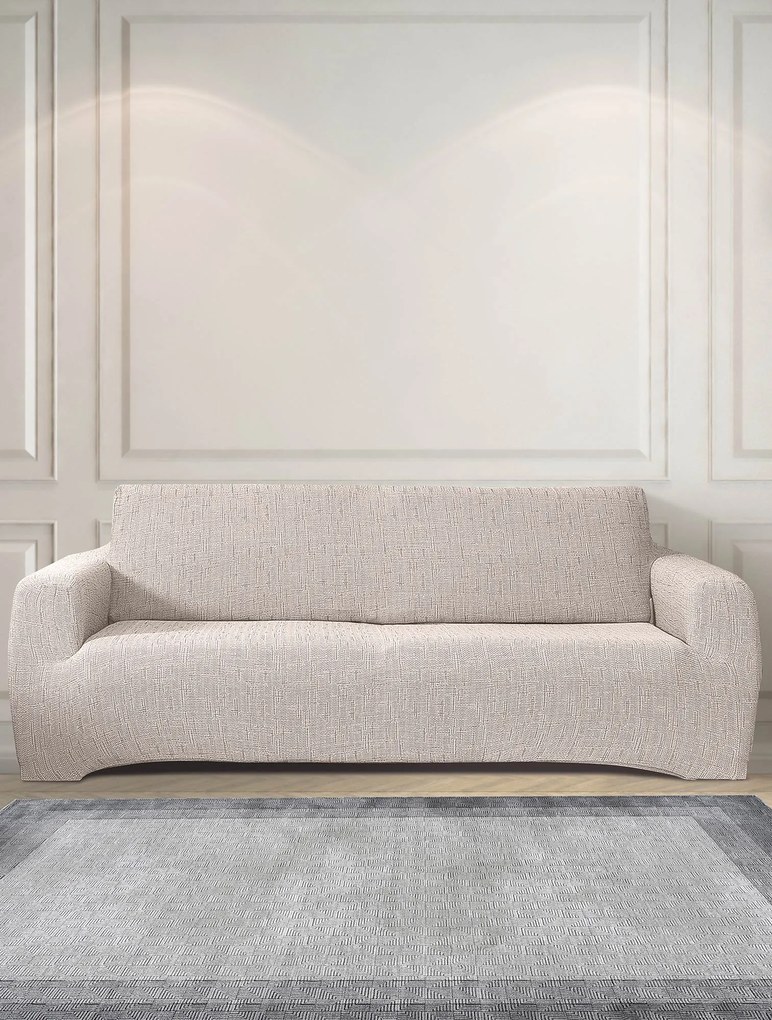 Ελαστικά καλύμματα καναπέ TRATINI BEIGE Σετ ελαστικά καλύμματα τριών τεμαχίων