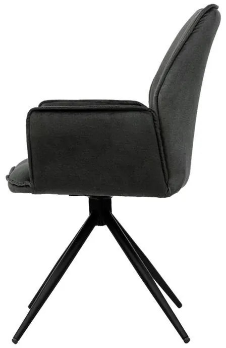 Καρέκλα Τραπεζαρίας Dorothee Μεταλλική Fylliana Γκρί 58x46x91εκ. 2αδα 58x46x91 εκ.