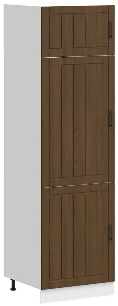 Ντουλάπι κουζίνας "Lucca" Καφέ δρυς καπλαμά Ξύλο