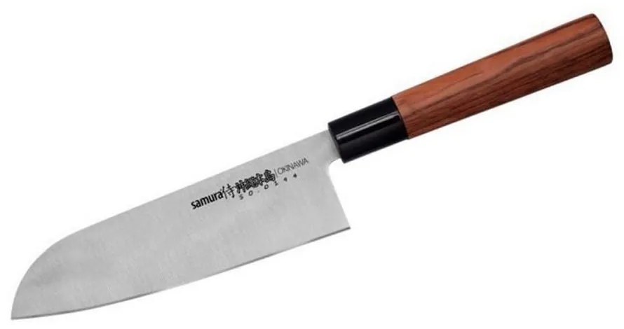 Μαχαίρι Santoku Okinawa SO-0194 18,5m Natural Samura Ανοξείδωτο Ατσάλι