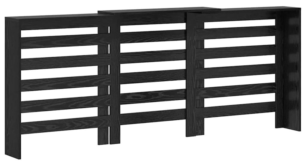 vidaXL Καπάκι Καλοριφέρ Μαύρη Οξυά 205 x 21,5 x 83,5 cm