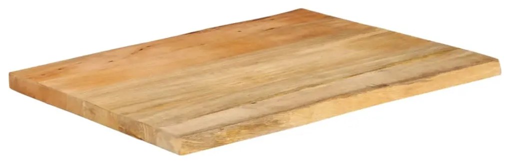 vidaXL Επιφάνεια Τραπεζιού 80x60x3,8 εκ. Live Edge Μασίφ Ξύλο Μάνγκο