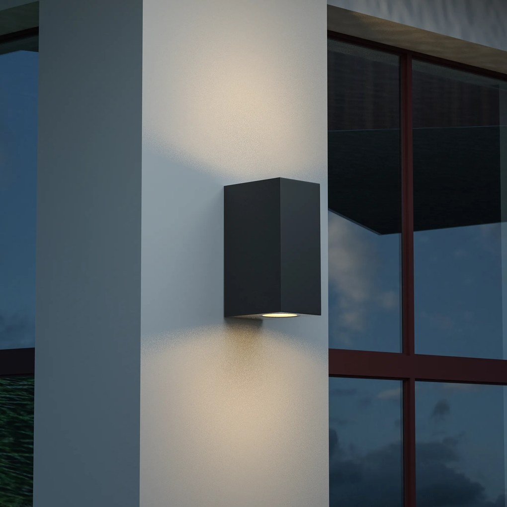 Φωτιστικό τοίχου Havasu 2xGU10 Outdoor Up-Down Wall Lamp White D14.7cmx9cm (80200324) - 80200324