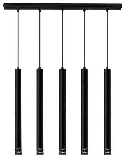 Κρεμαστό Φωτιστικό Οροφής 100-09710-12BRS Luma-100-09710-12BRS-BLACK-Μαύρο 100-09710-12BRS-BLACK