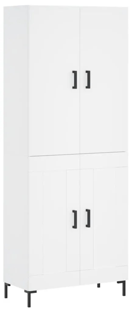 vidaXL Ντουλάπι Λευκό 69,5x34x180 εκ. από Επεξεργασμένο Ξύλο