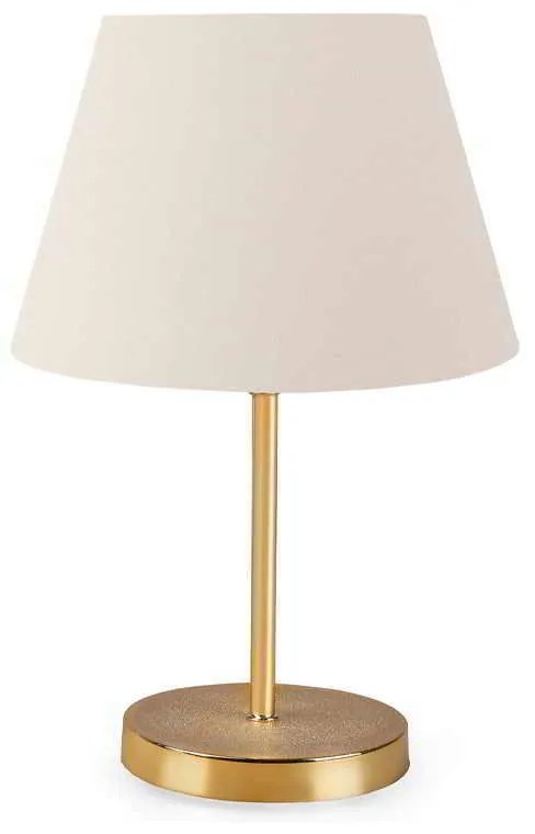 Φωτιστικό επιτραπέζιο Rosenthal Megapap ύφασμα/Pvc/χρώμιο χρώμα κρεμ/χρυσό 22x17x37εκ.