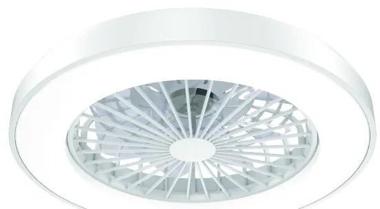 Ανεμιστήρας Οροφής Smart Με Φως Led &amp; Τηλεχειριστήριο 50εκ. Aca FANOKWH20G White