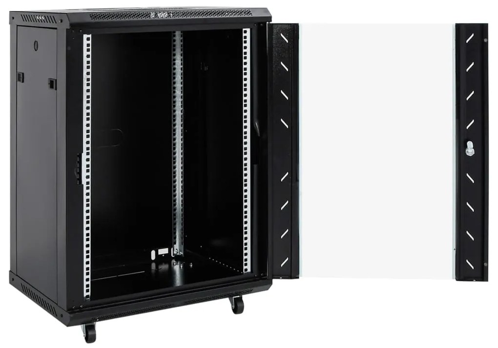vidaXL Καμπίνα Δικτύου με Περιστ. Πόδια 15U 19" IP20 53x40x80 εκ.