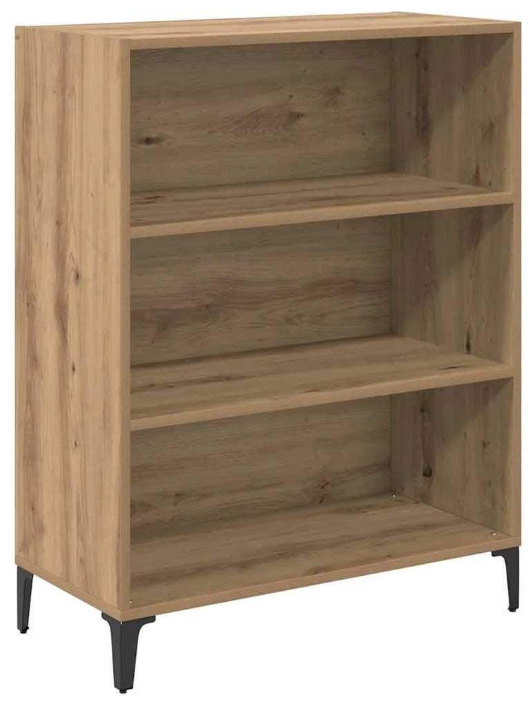 vidaXL Πλαϊνό γραφείο artisan δρυς 32.5 x 69.5 x 90 εκ