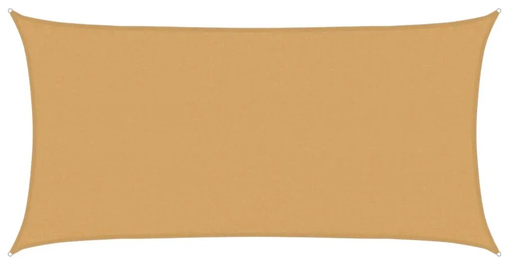 vidaXL Πανί Σκίασης Ορθογώνιο Άμμου 3 x 6 μ. HDPE 160 γρ./μ²