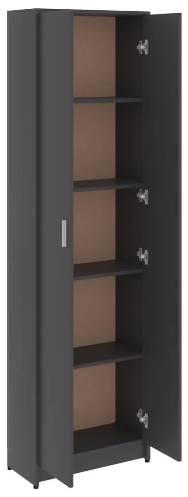 vidaXL Ντουλάπα Διαδρόμου Γκρι 55 x 25 x 189 εκ. από Μοριοσανίδα