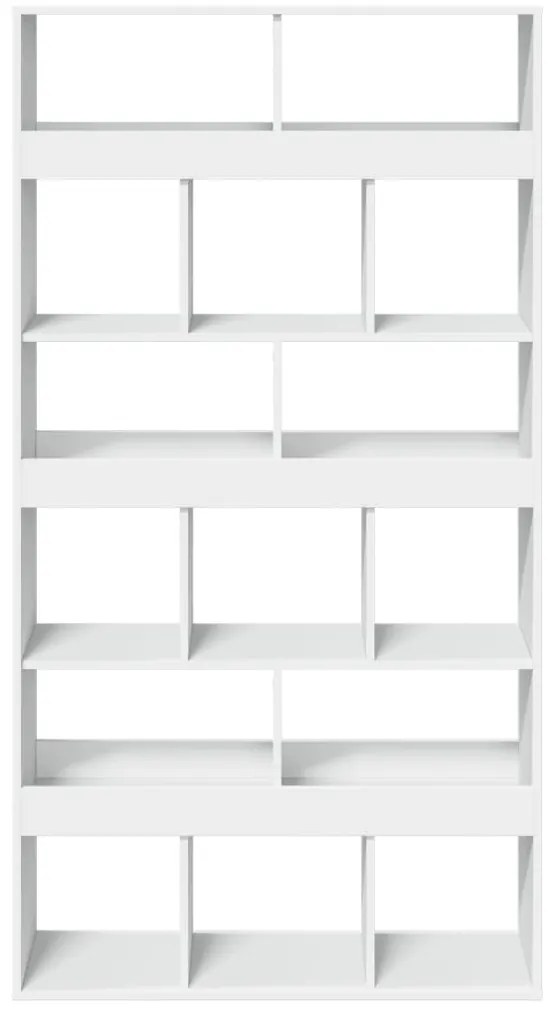 vidaXL Βιβλιοθήκη Λευκή 100x33x187,5 εκ. Επεξ. Ξύλο