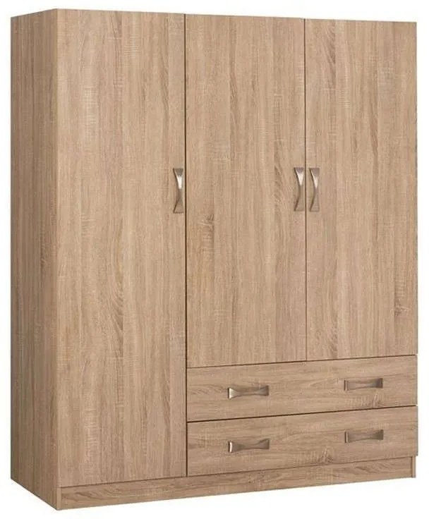 Ντουλάπα Με Δύο Συρτάρια 150x55x180 HM384.02 Sonama Three Door