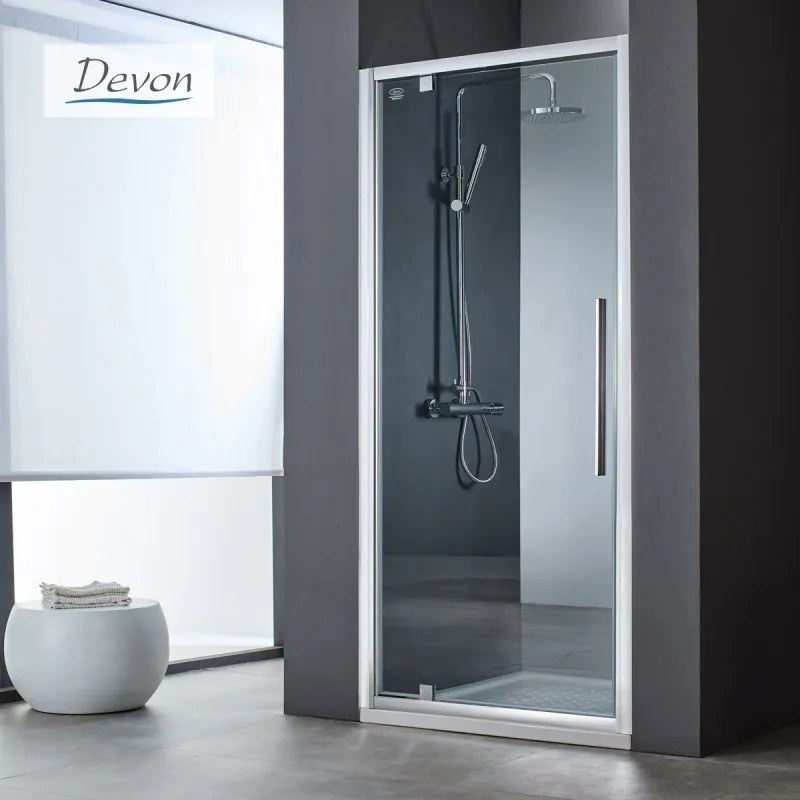 PIVOT 90 (87-91εκ) DEVON FLOW CLEAN-GLASS CHROME