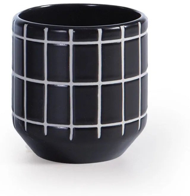 Ποτήρι Μπάνιου Κεραμικό Model Black Nef-Nef Homeware Κεραμικό