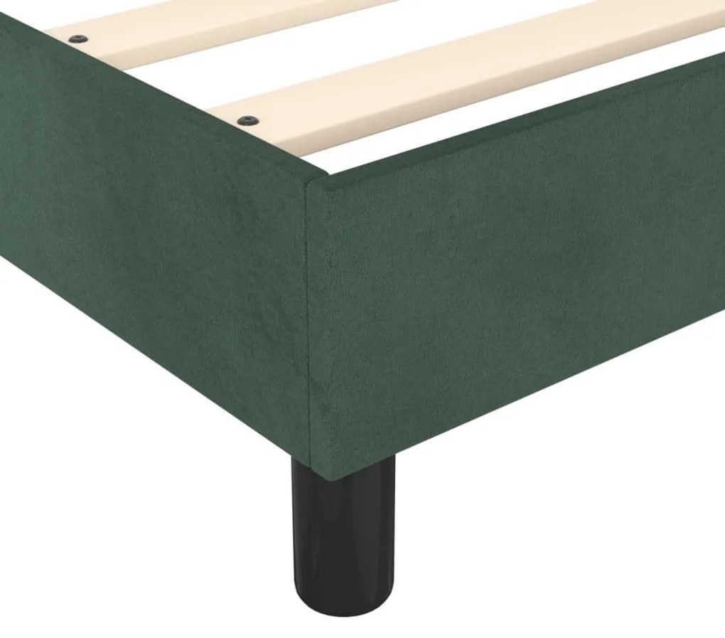 ΚΡΕΒΑΤΙ BOXSPRING ΜΕ ΣΤΡΩΜΑ ΣΚΟΥΡΟ ΠΡΑΣΙΝΟ 160X200ΕΚ. ΒΕΛΟΥΔΙΝΟ 3144690